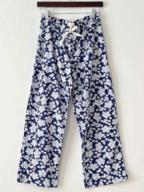 Love By Gap 100% Cotton Floral Wide Leg Pajama Lounge Pants